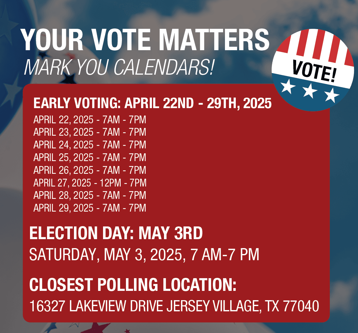 WHCMUD10 Voting Information